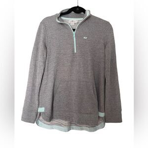 Vineyard Vines | Gray 3/4 Zip Pull Over Sweater | Size XS | Oversized